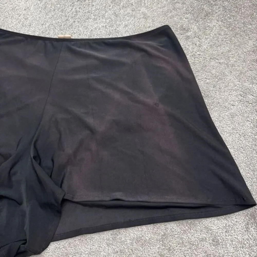 Figure Magic Vintage Swimwear Swim Shorts Womens 30W Black Relaxed High Rise
